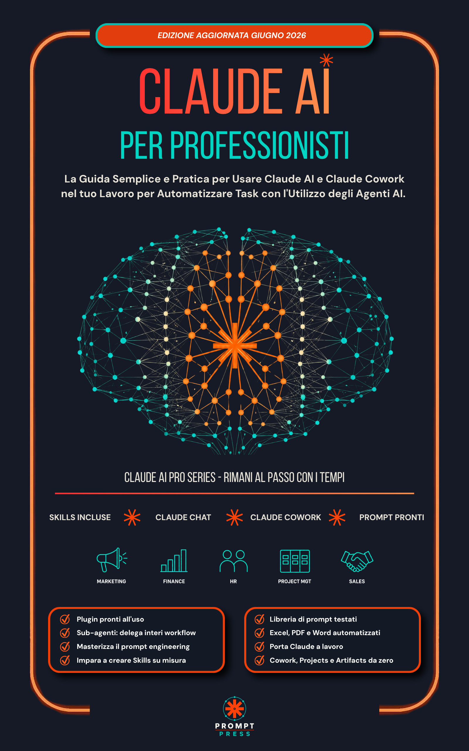 Copertina del libro Claude AI per Professionisti